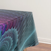 マンダラカラフルスピリチュアルフラクタルアートとピンク テーブルクロス (インサイチュ)