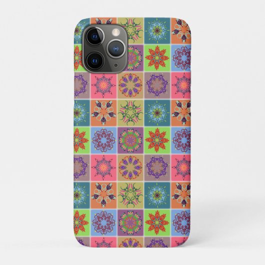 マンダラカラフルタイル模様 – Boho Geometric Case-Mate iPhoneケース (裏)