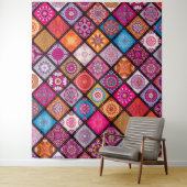 マンダラカラフルパターン タペストリー (インサイチュ)