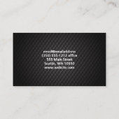 マンダラカラフルパターン |黒いタイリング 名刺 (裏面)