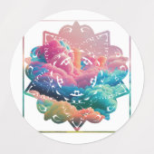 マンダラカラフルラベル ラベル (デザイン2)