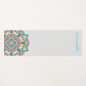 マンダラカラフルー名鮮やか活芸術 ヨガマット (正面(横))