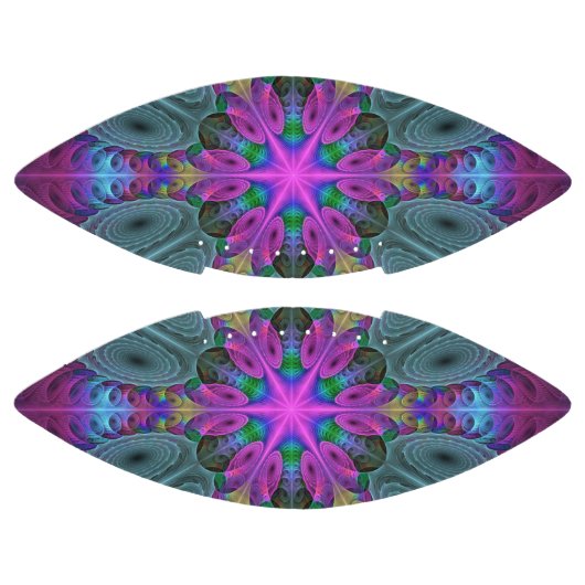 マンダラカラフルー打撃フラクタルアート万華鏡のように千変万化するパターン アメリカンフットボール (パネル)