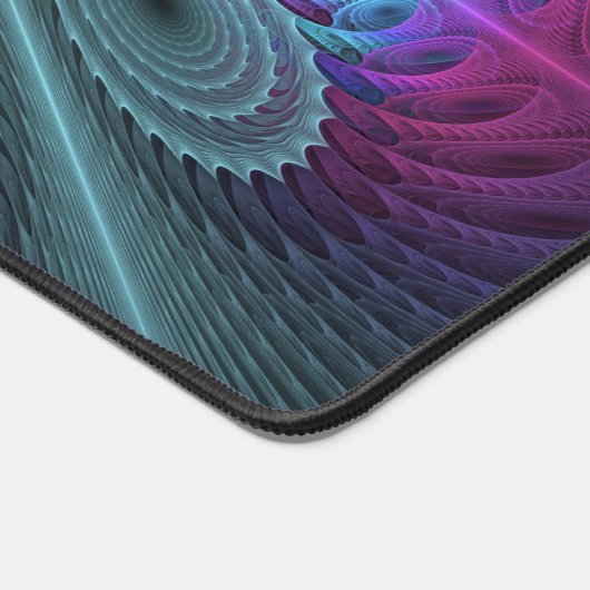 マンダラカラフルー打撃フラクタルアート万華鏡のように千変万化するパターン デスクマット (コーナー)