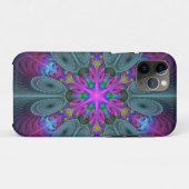 マンダラカラフルー打撃フラクタルアート万華鏡のように千変万化するパターン Case-Mate iPhoneケース (裏面(横))