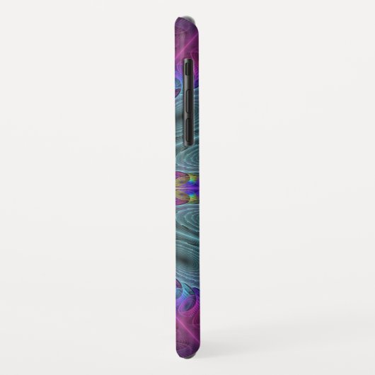 マンダラカラフルー打撃フラクタルアート万華鏡のように千変万化するパターン Case-Mate iPhoneケース (裏面/左)