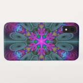 マンダラカラフルー打撃フラクタルアート万華鏡のように千変万化するパターン Case-Mate iPhoneケース (裏面(横))