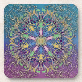 マンダラカラフル懸命プラスチックコースター コースター
