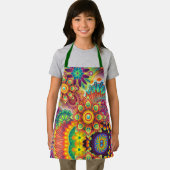 マンダラカラフル抽象芸術 エプロン (インサイチュ)