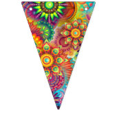 マンダラカラフル抽象芸術 バンティングフラッグ (第1の旗)