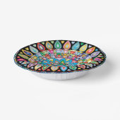 マンダラカラフル紙ボウル ペーパーボウル (傾斜あり)