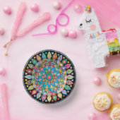 マンダラカラフル紙ボウル ペーパーボウル (パーティー)