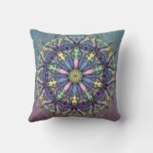 マンダラカラフル – ボホシックホームデコル クッション (裏面)