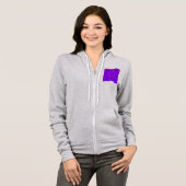 マンダラカラーピンクブルー – ラブ – 万華鏡のように千変万化するパターンRMDESIGN パーカ (正面フル)