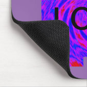 マンダラカラーピンクブルー – ラブ – 万華鏡のように千変万化するパターンRMDESIGN マウスパッド (コーナー)