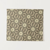 マンダラカラーモダンゴールデンバラタペストリー タペストリー (正面(横))