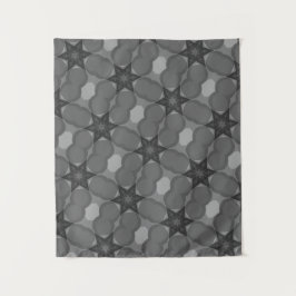 マンダラカラーモダンブラックグレースタータペストリー タペストリー