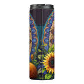 マンダラキツネとフローラ詳細 タンブラー (裏面)