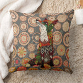 マンダラキツネ クッション (ブランケット)