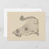 マンダラキャットスケッチはがき ポストカード (正面/裏面)