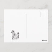 マンダラキャットスケッチはがき ポストカード (裏面)