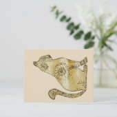 マンダラキャットスケッチはがき ポストカード (スタンド正面)