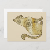 マンダラキャットスケッチはがき ポストカード (正面/裏面)