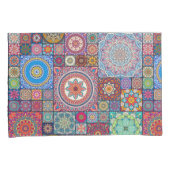 マンダラキルトパターン 枕カバー (正面右)