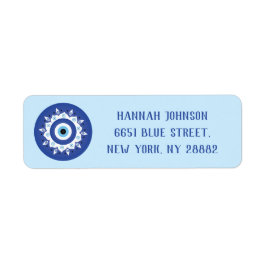 マンダラギリシャ邪悪なアイブルーホワイト ラベル