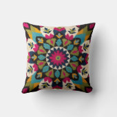 マンダラクッション:ボヘミアンの声明の作品 クッション (裏面)