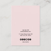 マンダラクラフト紙イヤリングディスプレイカード 名刺 (裏面)