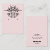 マンダラクラフト紙イヤリングディスプレイカード 名刺 (正面/裏面)