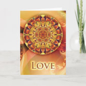 マンダラクリスマスカードウィズルニ引用文 カード (正面)