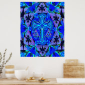 マンダラクロスバイアメリアキャリー ポスター (キッチン)