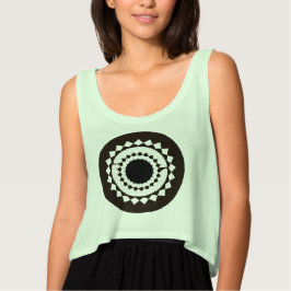 マンダラクロップトップ Tシャツ