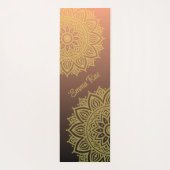 マンダラグラディエントブラックバラヨガマット ヨガマット (裏面)