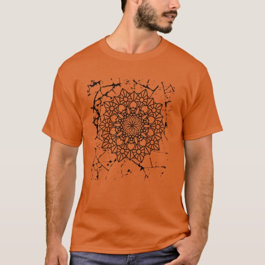 マンダラグランジスグレーTシャツ Tシャツ (正面)