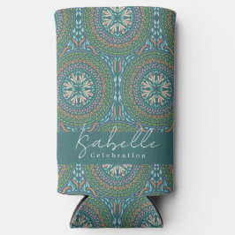 マンダラグリーンセルツァークーラーボックス スリム缶クーラー