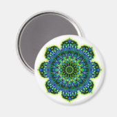 マンダラグリーンブルー マグネット (正面/裏面)