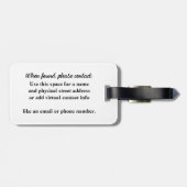 マンダラコンパスデザイン手描き聖幾何学 ラゲッジタグ (裏面横)