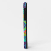 マンダラサイケデリックフラワーグリーン青と赤 Case-Mate iPhoneケース (裏面/左)