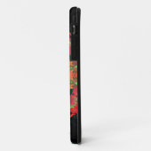 マンダラサイケデリックフラワーレッドオレンジとグリーン Case-Mate iPhoneケース (裏面/左)