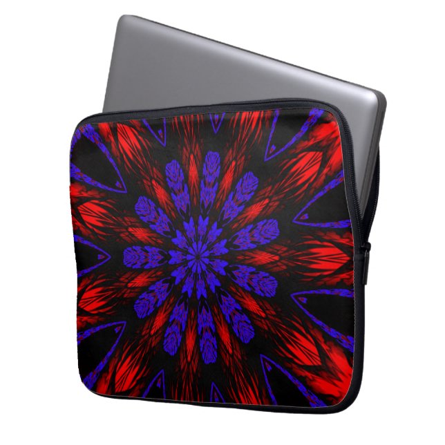 マンダラサウスウエスヒッパイボホシックボヘミア ラップトップスリーブ (正面左)