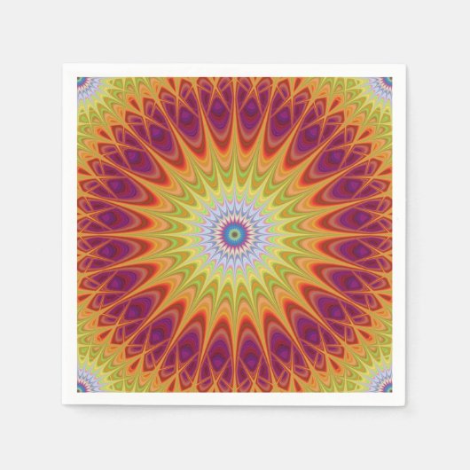 マンダラサン スタンダードカクテルナプキン (正面)