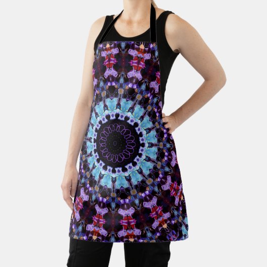 マンダラサークサイケデリックルトリップ（幻覚体験）のようなヒッパイボホ エプロン (インサイチュ)