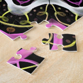 マンダラサークルアートブライトクリエイティブパターン ジグソーパズル (側面)