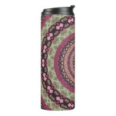 マンダラサークルラウンド装飾パステルパープルコロ タンブラー (回転左)