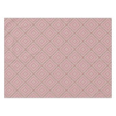 マンダラサークルラウンド装飾パステルパープルコロ テーブルクロス (正面(横))