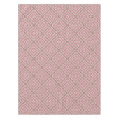 マンダラサークルラウンド装飾パステルパープルコロ テーブルクロス (正面)