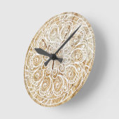 マンダラシュルボア ラウンド壁時計 (傾斜)